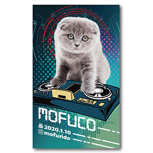 DJデザインの猫の名刺